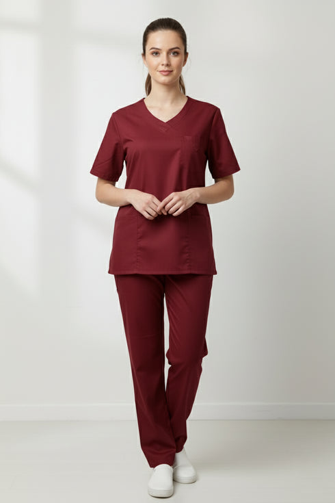 Women's 5-Pocket V-Neck Scrub